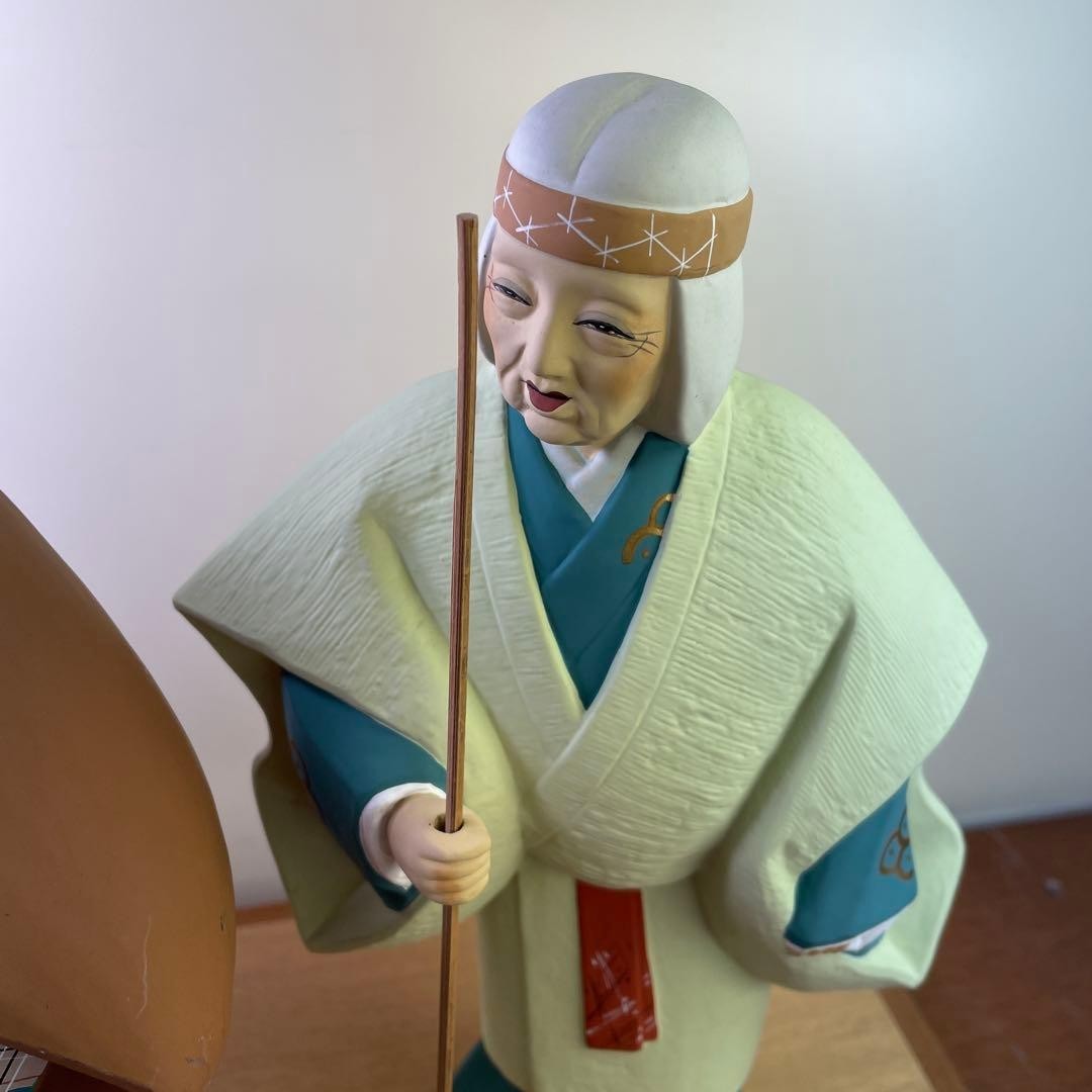 Showa Retro Antique Doll with Glass Case Takasago Doll