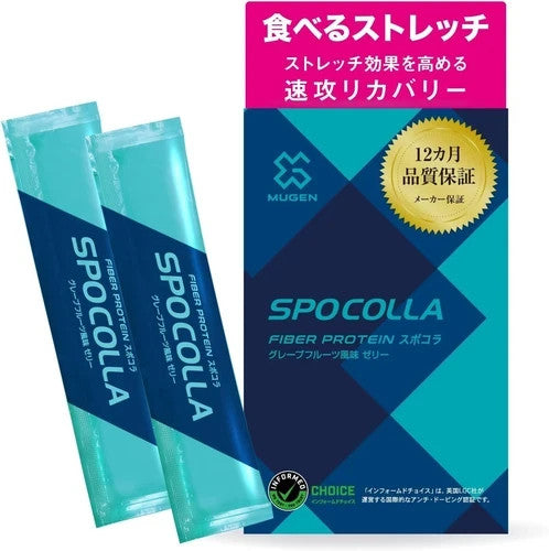 MUGEN SPOCOLLA SPEED Fiber protein grapefruit flavor 28 sticks FROM JAPAN NEW