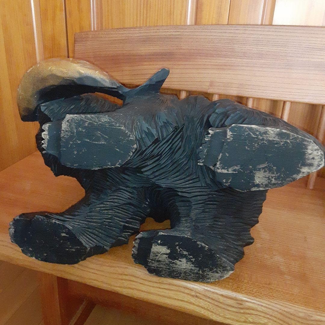 Wood Carved Bear Crafts Large 45Cm