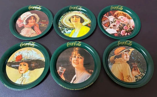 【Showa Retro】Coca-Cola Coaster 6-Piece Set