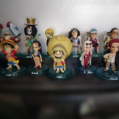 One Piece Figure Collection Lot 16 Piece Set Vintage Rare MultiSeries