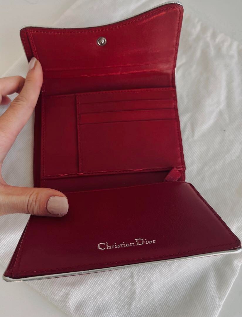 Rare Dior John Galliano Era Trailer Wallet Red From Japan
