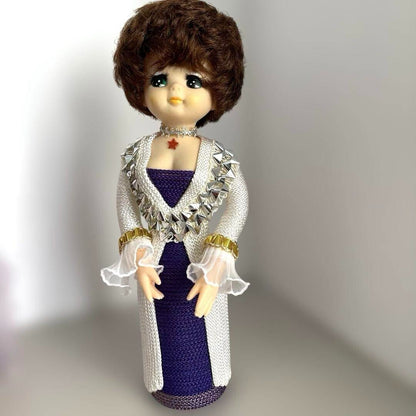 Showa Retro 3 Bottle Dolls, height 21...23cm