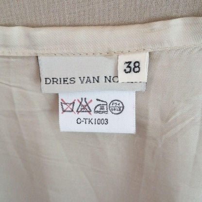 Dries Van Noten Women M Silk Wrap Skirt Botanical design Belgium Designer Luxury