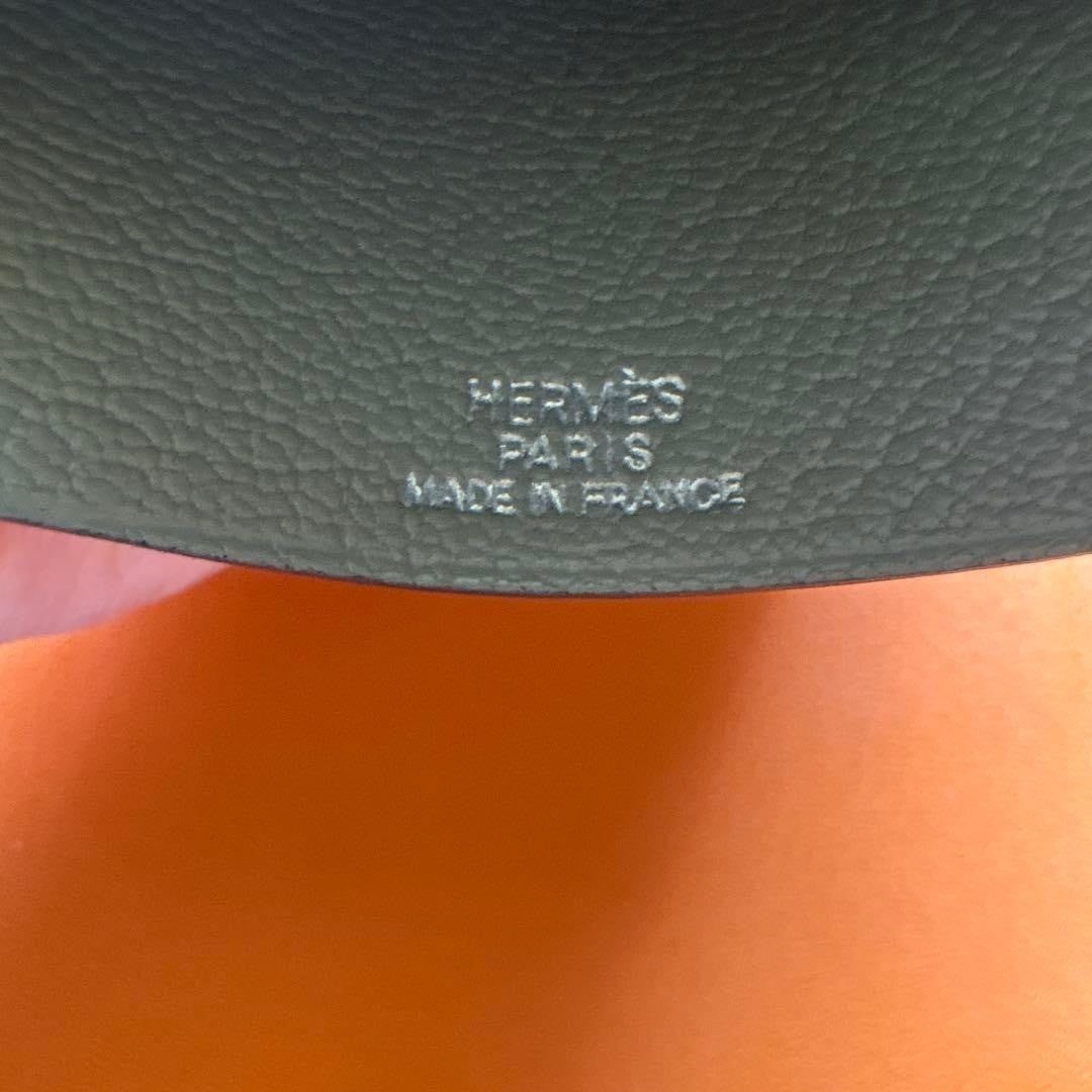 HERMÈS Margiela Era Leather Key Clochette Gray Rare Used