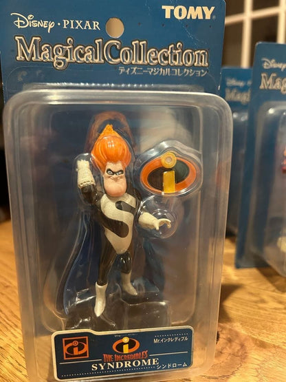 Tomy Disney Magical Collection figure Mr. Incredible Set of 4 vintage rare good