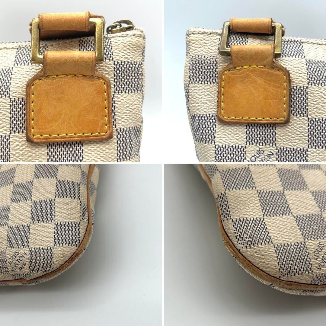 Auth LOUIS VUITTON Damier Azur Pochette Bosphore N51112 MI4097 Shoulder Bag