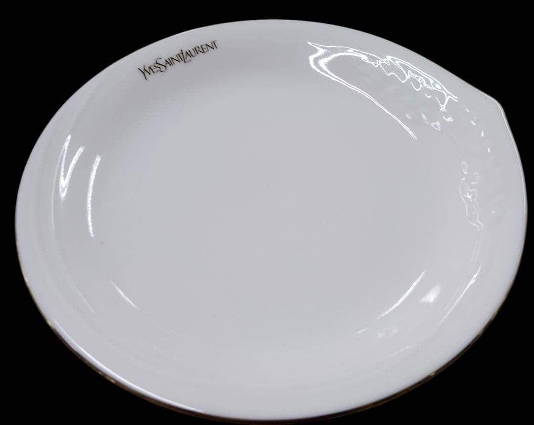 Yves Saint Laurent Porcelain Yamaka Tes Pot Trio Cup Saucer Plate Pair Set