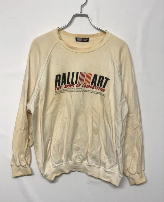 RALLIART ADVAN Graphic Trainer Cream Cotton Vintage Men's Rallywear