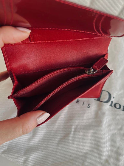 Rare Dior John Galliano Era Trailer Wallet Red From Japan