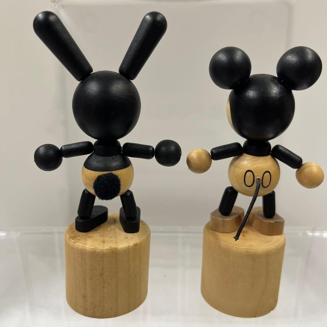 Oswald Push Puppet Wooden Mickey Mouse Disney Old Mickey