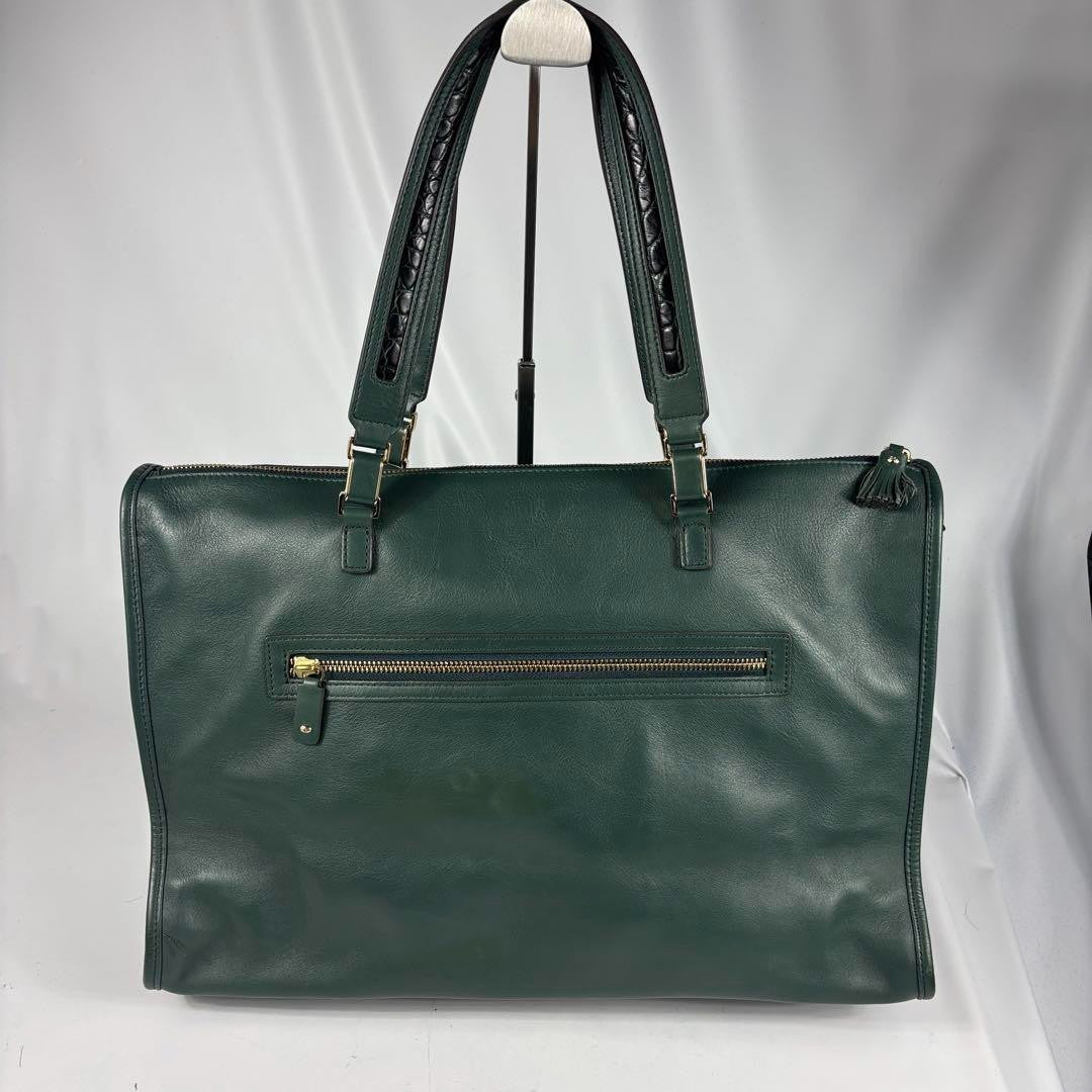 Anya Hindmarch Women Bag Leather 2Way Shoulder Green Limited Edition VHTF Popula
