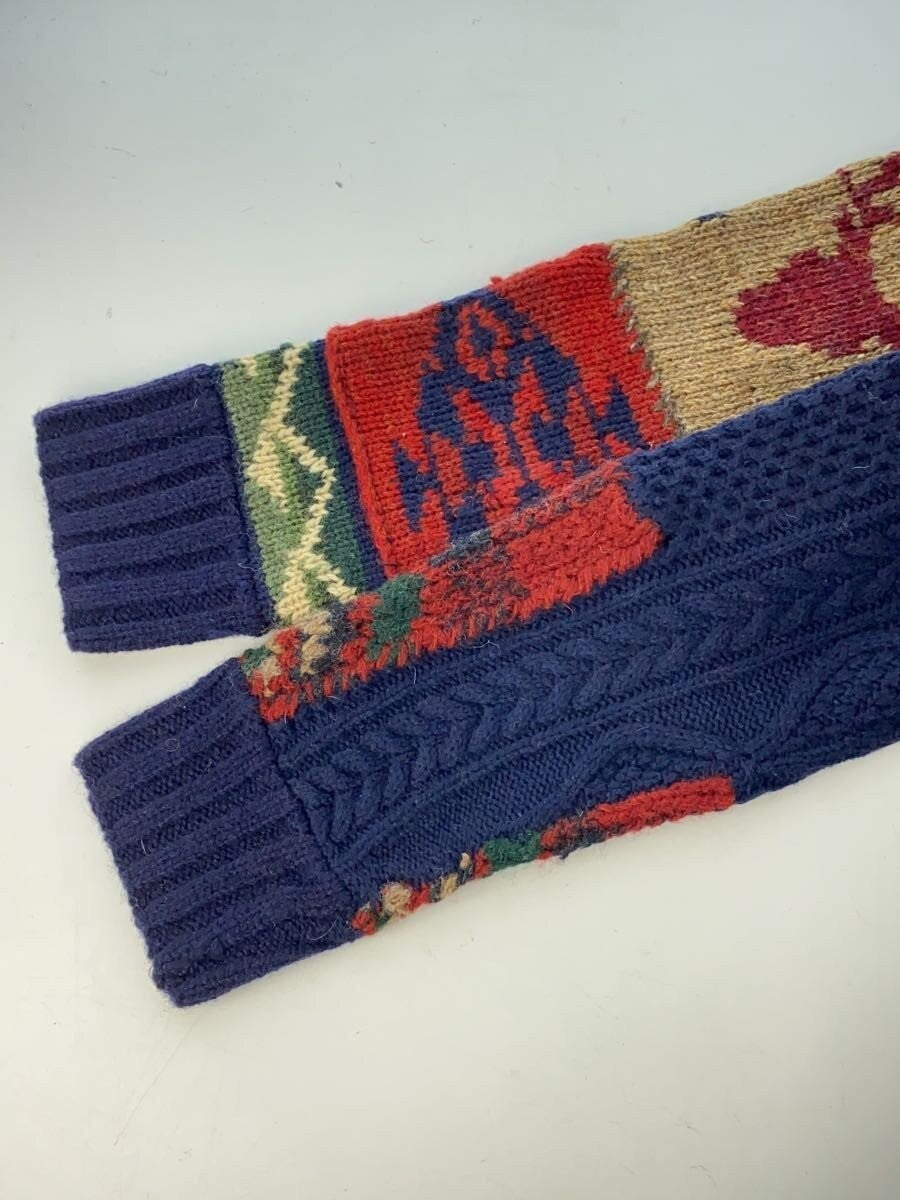 Polo Ralph Lauren Iconic Patchwork Cardigan Shawl Collar Aztec Size M Used