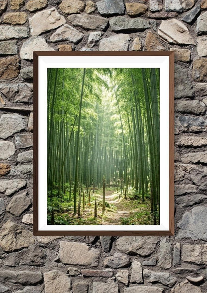 Calming the mind, healing art of a bamboo forest / Digital art