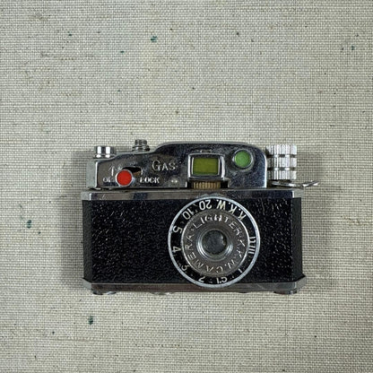 Rare 80s Vintage Camera Gas Lighter Showa Retro Antique