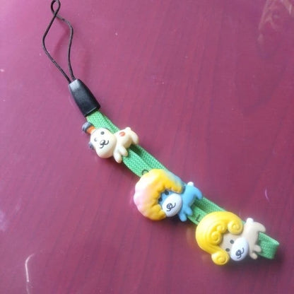 Afro Ken Strap Charm San-X Japan Heisei Retro Keychain Rare