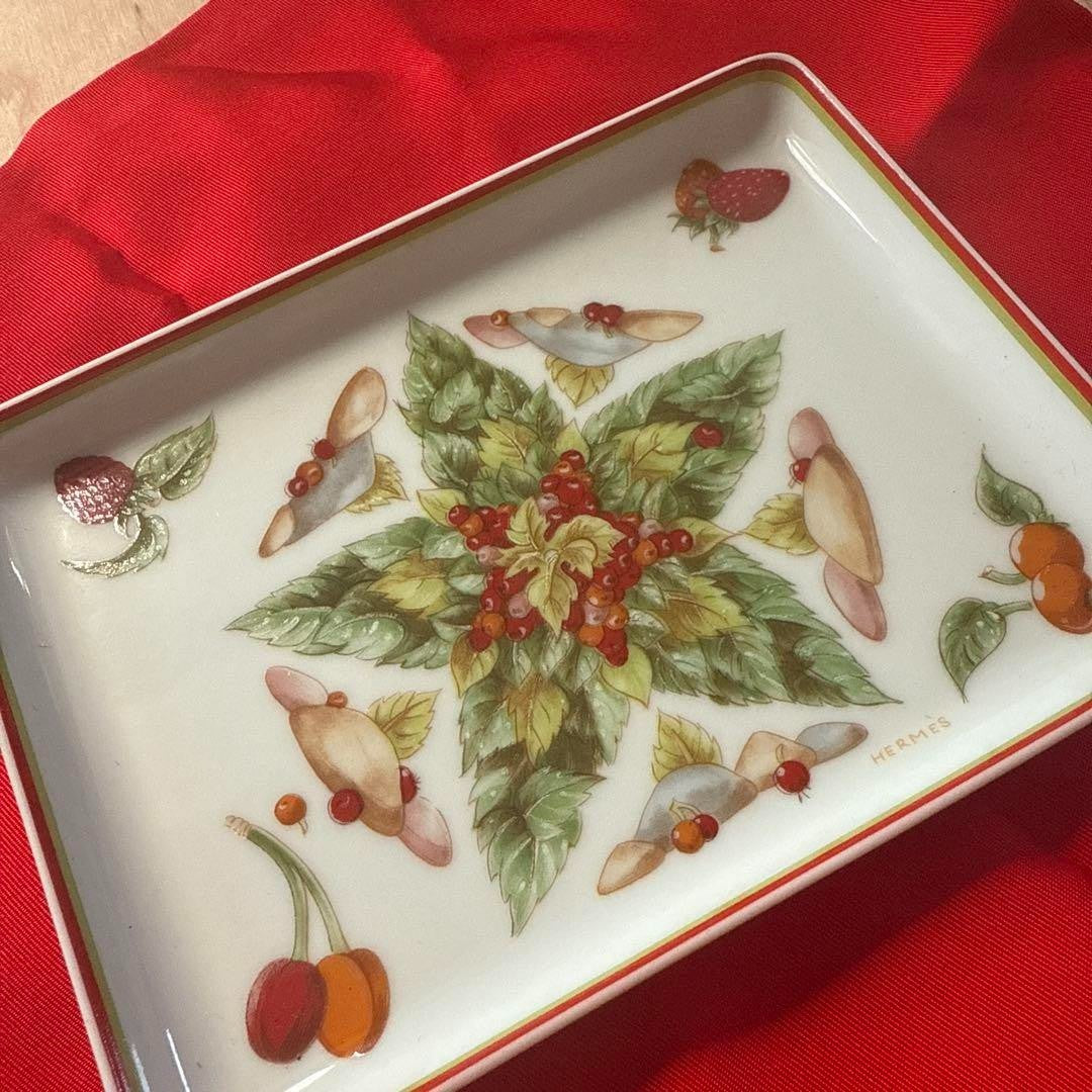 HERMES Plate Christmas 16cm x 12cm