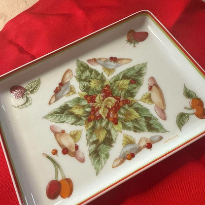 HERMES Plate Christmas 16cm x 12cm