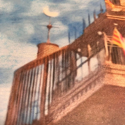 Ghibli Art 51: "Elevator Tower" from Castle in the Sky (framed artwork)