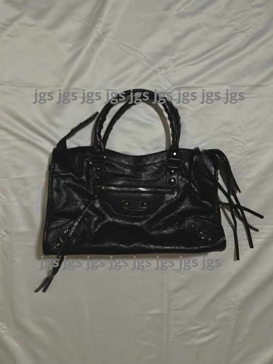 Archive Bondage Shoulder Bag Y2K 00s Leather Fringe Studded Used