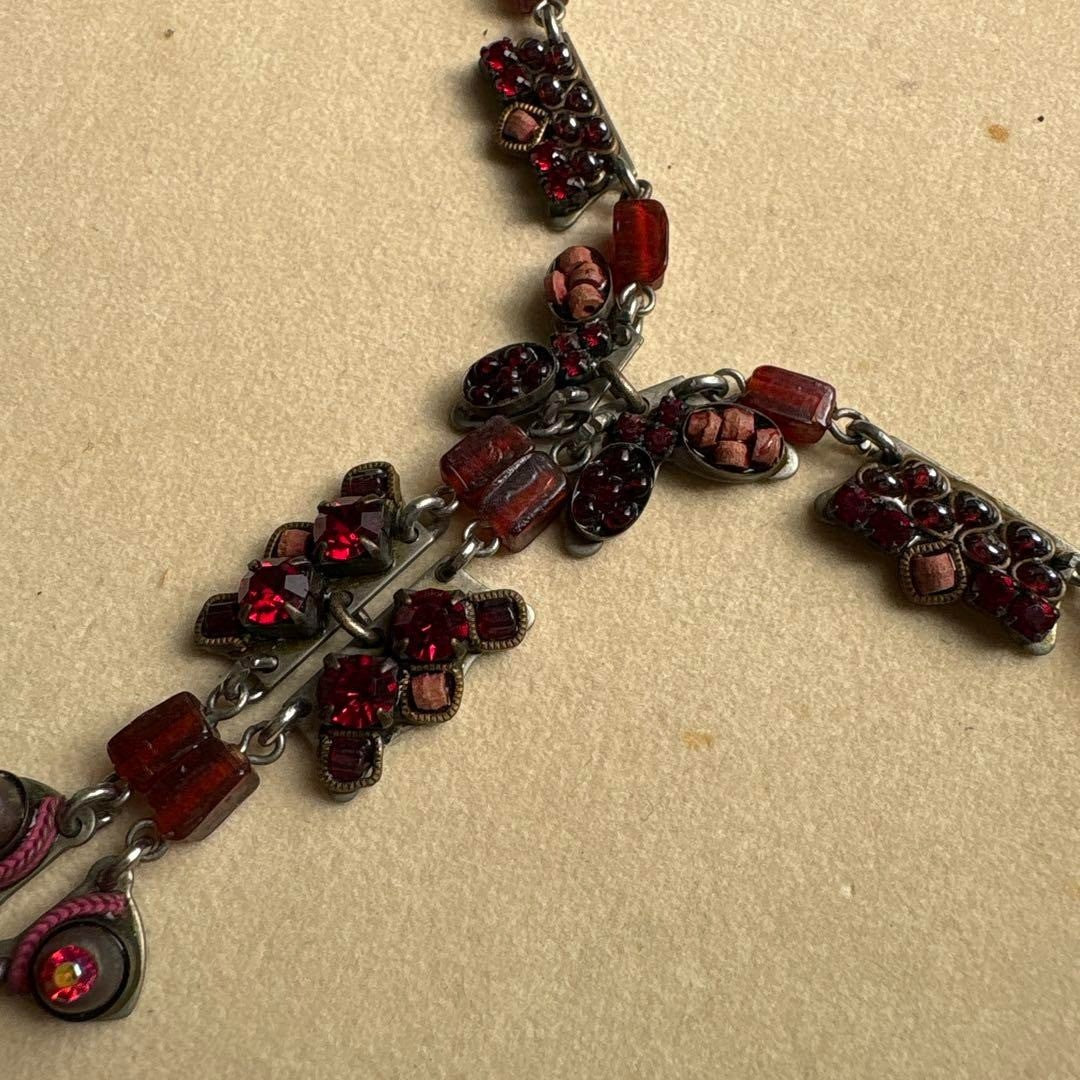 AYALA BAR Necklace Red Vintage