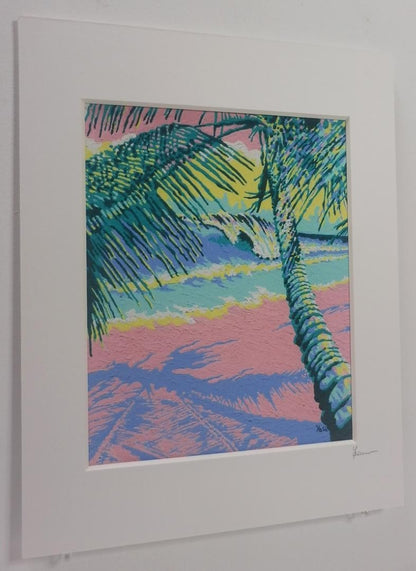Hawaiian Painting Replica: Pastel Beach Painting Poster picture.