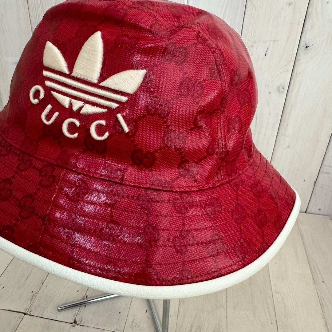 GUCCI × adidas Gucci Adidas Bucket Hat Red