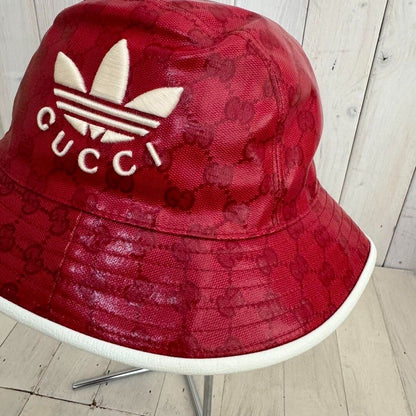 GUCCI × adidas Gucci Adidas Bucket Hat Red