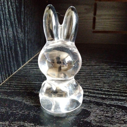 Ultra-Rare Vintage Miffy Glass Figurines (2-Piece Set) Paperweights