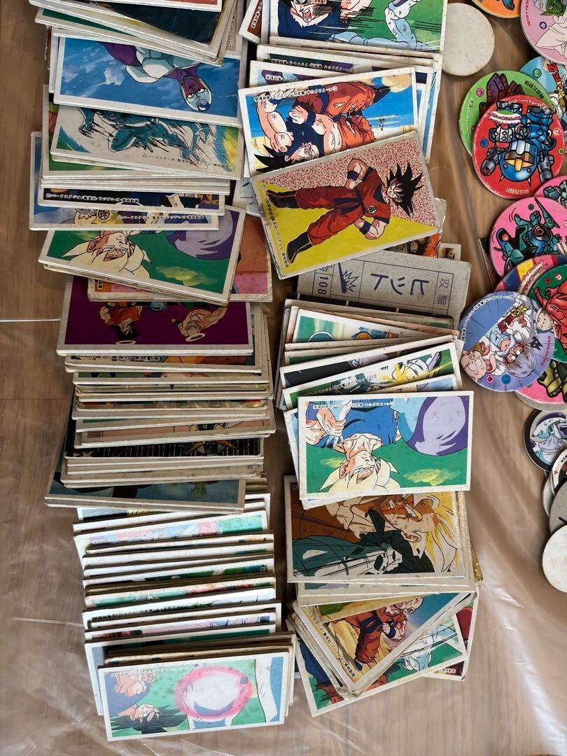 Dragon Ball Menko Bulk Lot - Retro Round & Square Cards, Vintage Collectibles JP