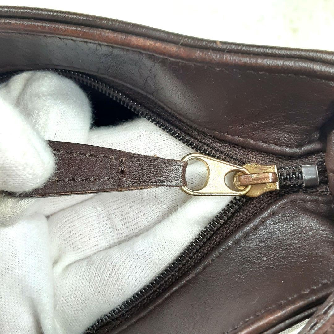 Extremely Rare Made In USA Old Coach 4161 Shoulder Bag Dark Brown Vintage