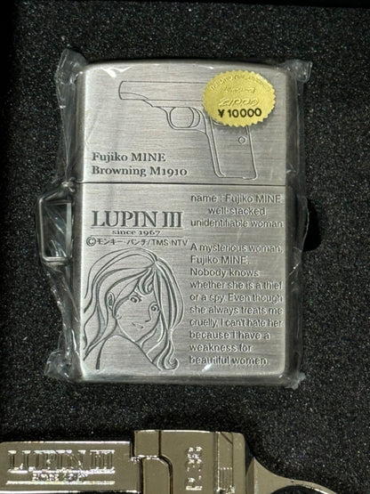 Zippo Lupine the Third Gun Action Goemon Vintage Made in 2000 Lighter