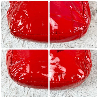 Miu Miu 2way Handbag Shoulder Bag Red Patent Leather 186 Archive Y2K Authentic