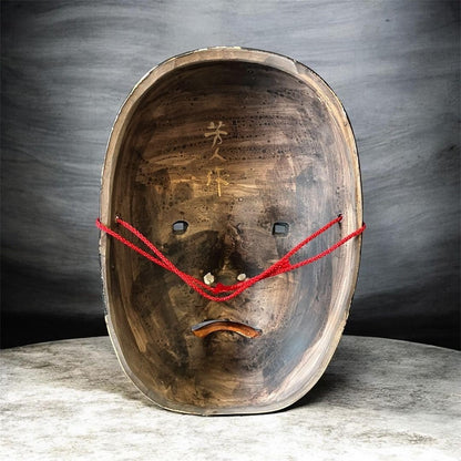 Tobe-yak Goshoen Japanese Traditional Noh Mask Omen Kabuki By Yoshito Sakai