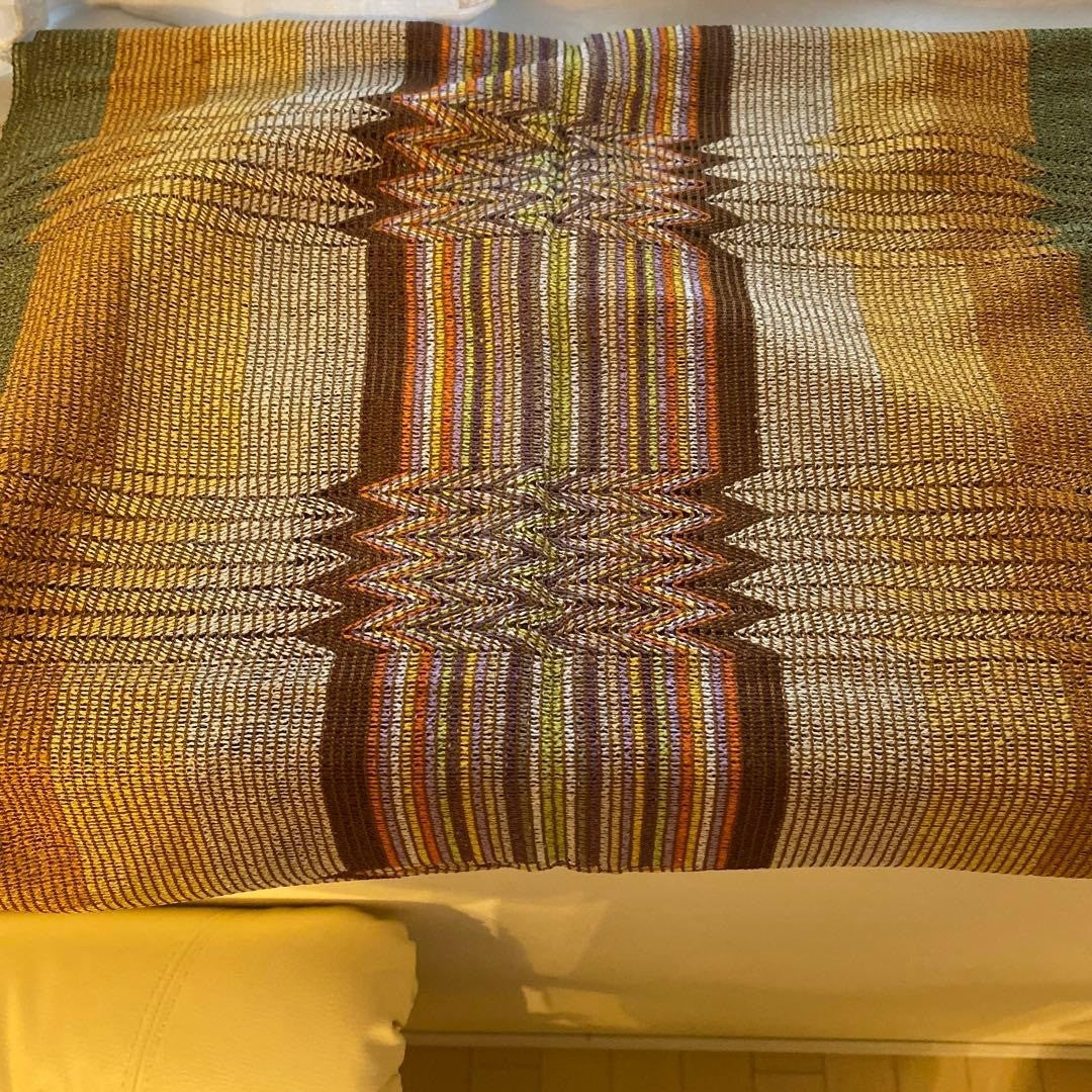 Missoni Striped Scarf Viscose Multicolor Fringe 170cm Italy Style Rare