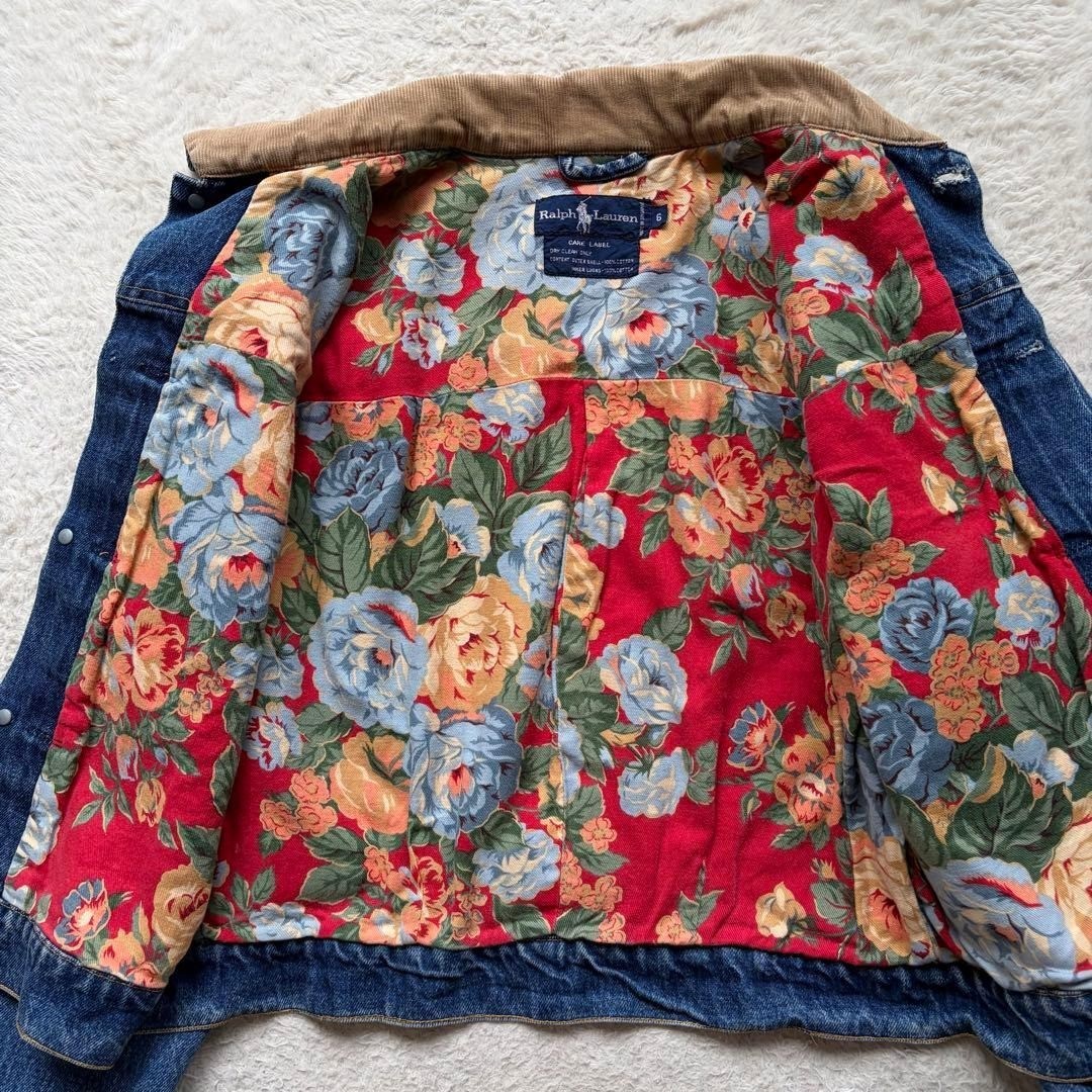Rare Condition Ralph Lauren Vintage Denim Jacket L Indigo Blue Cotton 80s-90s