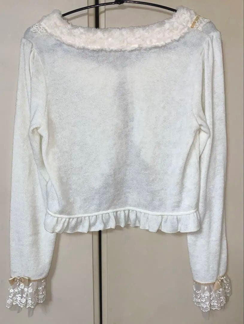 Axes Femme Wish Loli Princess Cardigan Bolero Cream White Used Japan