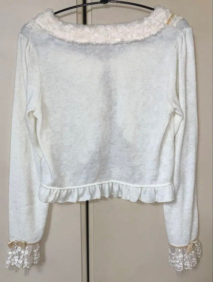Axes Femme Wish Loli Princess Cardigan Bolero Cream White Used Japan