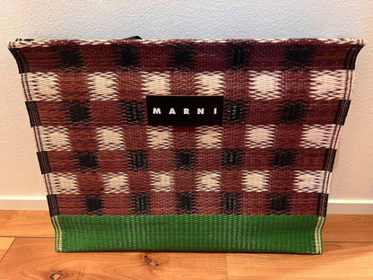 Marni Tatami Tote Cafe Limited Edition VHTF Designer Rare Collection Popular Pro