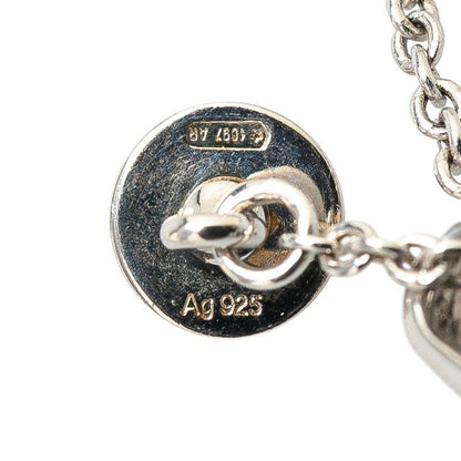 GUCCI Heart Studs Rhinestones Necklace Women 【Used】