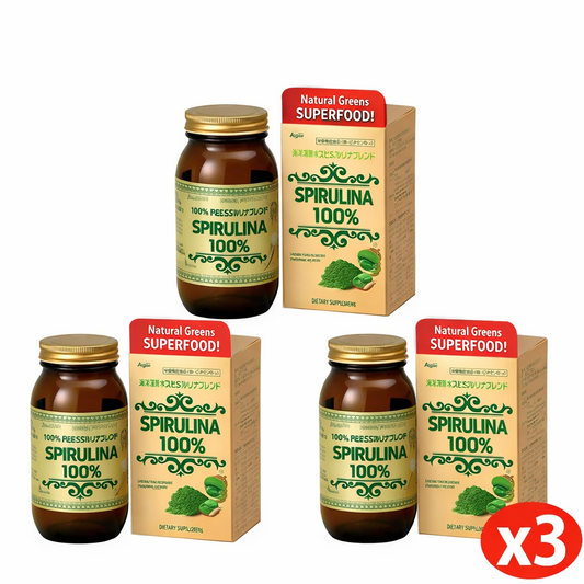 Algae Deep sea water spirulina blend 2200 grain set of 3 Made In Japan