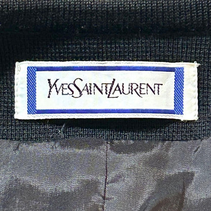 Yves Saint Laurent Women's 100% Wool Skirt Suit, Black, Size M U7398