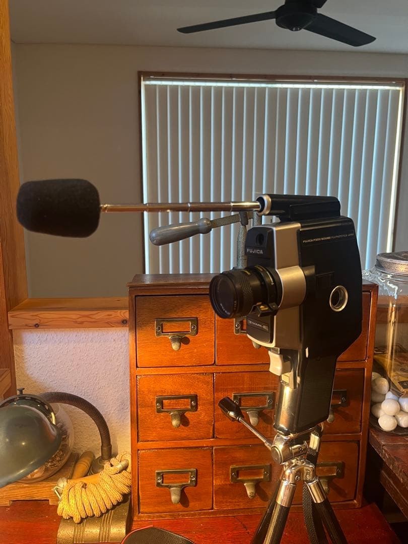 FUJICA 8mm Camera with Tripod For Interior Decor or Display Showa Retro
