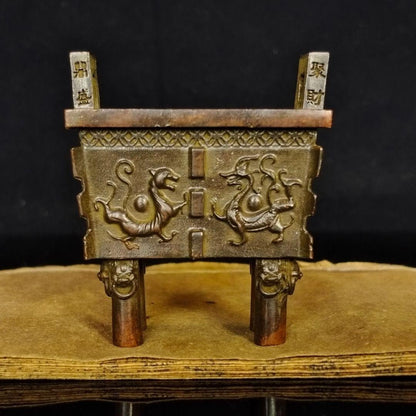 Metal crafts, Four Divine Beasts Triple, Tea ceremony, Tea table, Tabletop, Craf