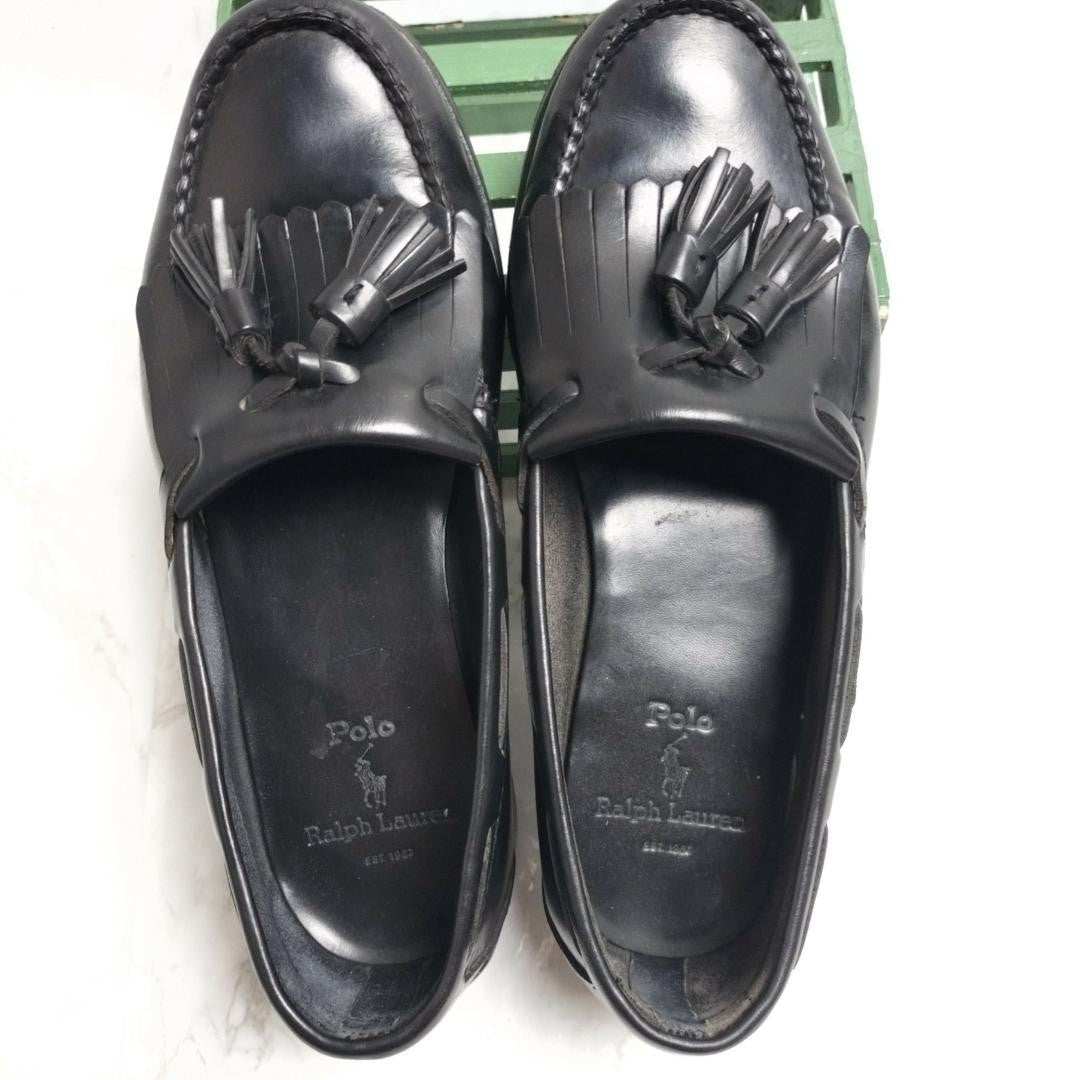 Men 6.5US Ralph Lauren Shoes Polo Tassel Quilted Loafers 6 1/2 Leather Limited E