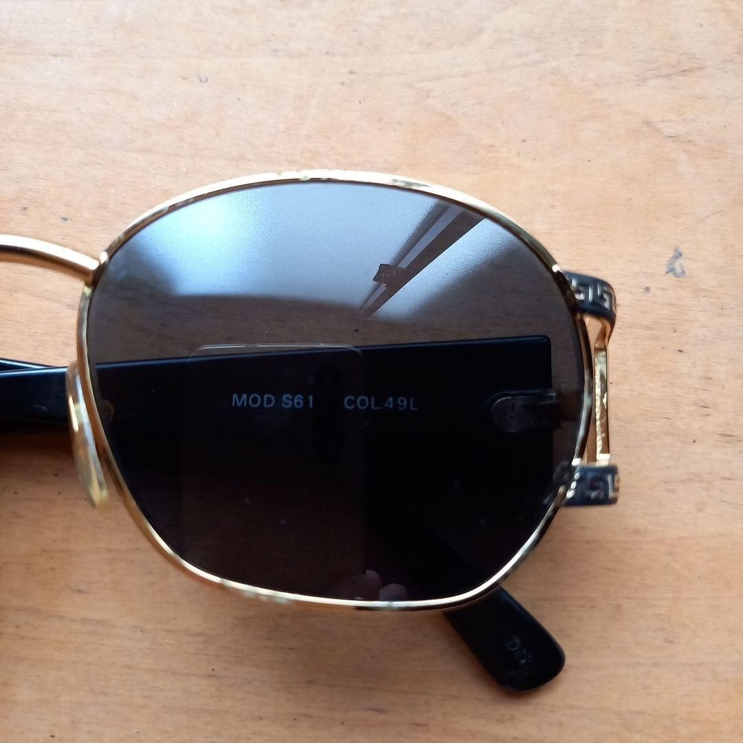 GIANNI VERSACE Mod S61 Col.14L Sunglasses Gold Medusa Vintage 90's