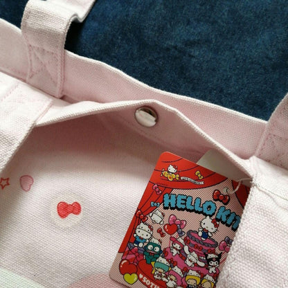 Sanrio Hello Kitty 50th Anniversary Glitter Tote Bag Pink