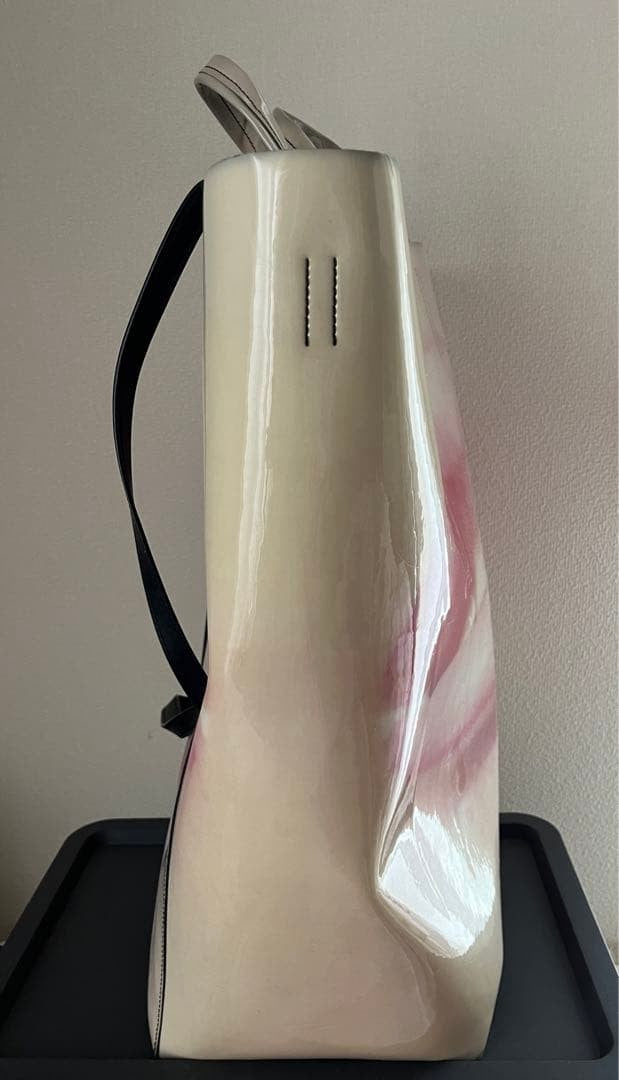 Acne Studios Baker Lip Print 2Way Tote Shoulder Bag PVC Logo Women Japan