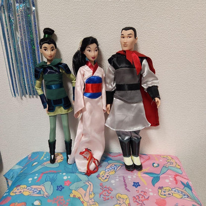 Mulan Disney doll 3 sets