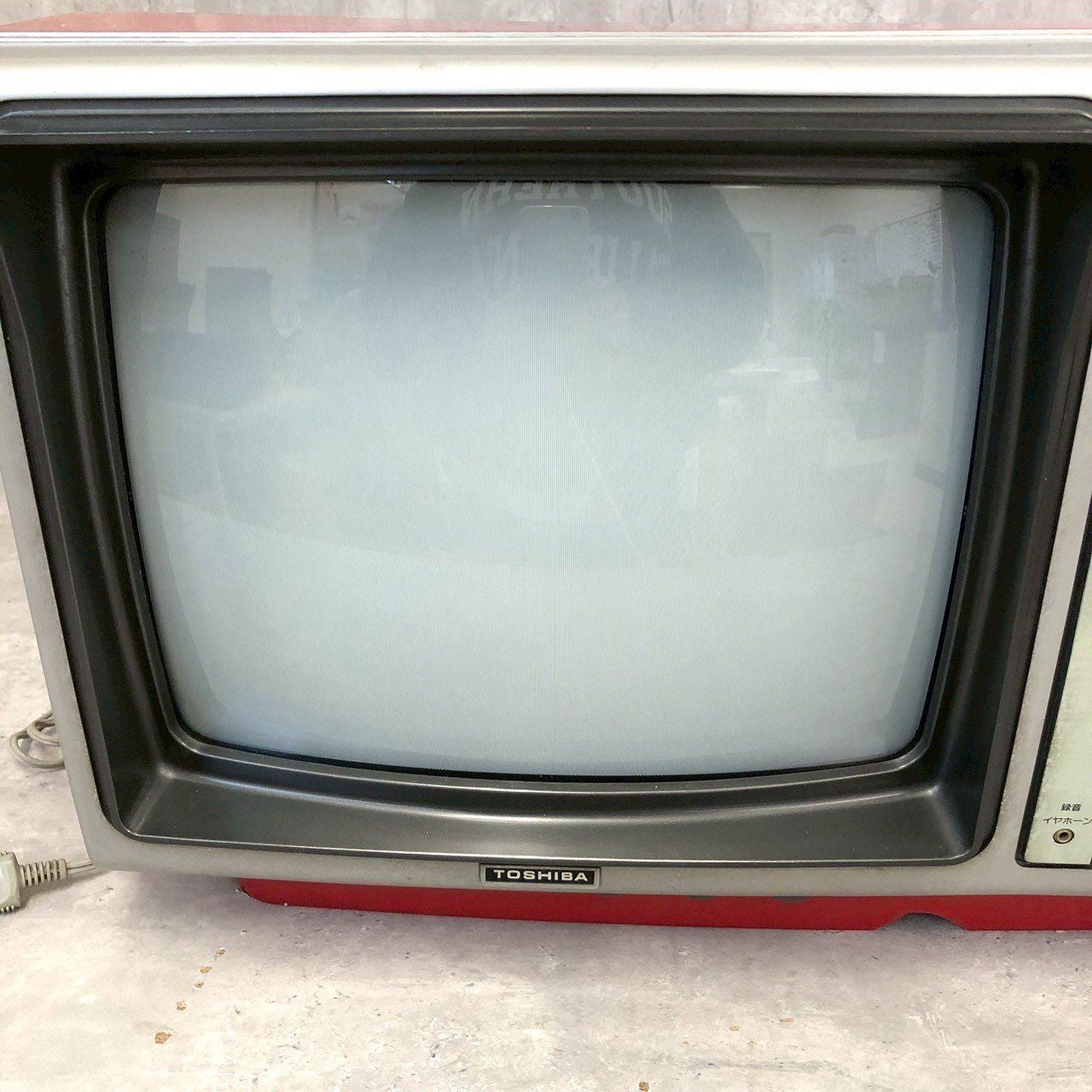 Toshiba CRT TV, Red, Vintage, Antique